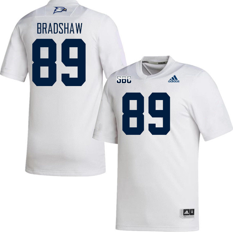 Men #89 Taylor Bradshaw Georgia Southern Eagles College Football Jerseys Stitched Sale-White